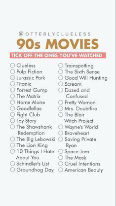 the ultimate movie list for movies