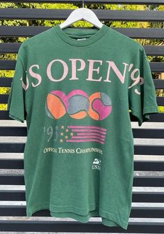 Vintage Us Open 93 Tennis Chamionships Shirt Outfit Easy 30 day return policy Wu Wear, Tennis Championships, Us Open, Colorful Hoodies, Shirt Outfit, Spring Summer Fashion, Aesthetic Clothes, Fashion Inspo Outfits, Shirt Design