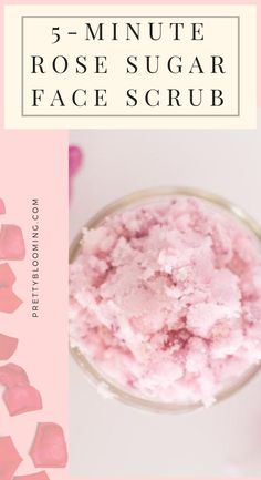 It's another day and I have another DIY project to share with you - rose sugar scrub with coconut oil. Not only will you fall in love with its floral scent but you will also get smooth, clean and supple skin after using it. Plus it makes an awesome gift for a loved one. Wanna try it out? Read on for the ingredients instructions and benefits. Rose Sugar Scrub, Diy Facial Scrub, Skin Exfoliator, Easy Rose, Sugar Scrub For Face, Salt Scrubs, Acne Free Skin, Sugar Scrub Homemade, Bath Stuff