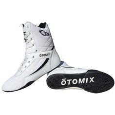 Bodybuilding, Weight Lifting, or Boxing Shoes The PRO TKO Super Hi is Otomix amazing new style to the limited edition. Whether you're in the ring or gym, there's only one chance to get things right, which is why it's so important to make sure that you've got the correct shoe to maximize your chances of success. Our new PRO TKO is specifically designed for any athlete that needs high-performance footwear created particularly for the needs of boxers whether in training or combat.Our Super Hi ankle Taekwondo Gear, Taekwondo Shoes, Martial Arts Gear, Weightlifting Shoes, Mma Gear, Boxing Shoes, Weight Lifting Shoes, Weight Lifting Workouts, Gym Tees