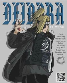 an anime character with blonde hair and glasses on the cover of deltara magazine,