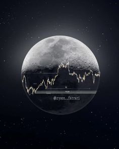 an image of the moon with crypt chart on it