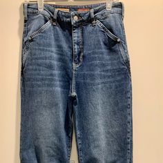 Medium Blue ..Boyfriend Style Jeans..Pilcro. Nice Denim..Not Too Thin Or Too Thick... Size28 Waist-15". Flat Inseam -28" Unrolled Ankle .7 1/2 " Rise- 11 1/2" Anthropologie Jeans, Style Jeans, Boyfriend Style, Medium Blue, Jeans Style, Boyfriend Jeans, Anthropologie, Women Jeans, Like New