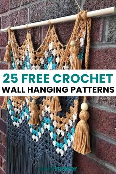 the 25 free crochet wall hanging patterns