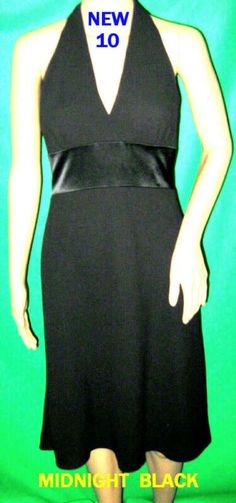 NEW 10 satin JONES NY black dress empire evening funeral wedding halter flirty #dresses (ebay link) Flirty Fashion, Flirty Dresses, Empire Dress, Cars Clothes, Peplum Dress, Little Black Dress, Fashion Clothing, Black Dress, Shoes Accessories