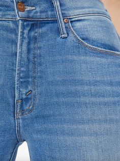 This cult-favorite flare jean has a mid rise with a 32.5-inch inseam and a clean hem. Made from denim with a touch of stretch, Layover is a mid-blue wash with whiskering and fading throughout. 78% Cotton 16% Modal 4% Polyester 2% Elastane 9 1/2" Rise 32 1/2" Inseam 20" Leg Opening Made in Los Angeles Mother Denim, Flare Jeans, Mid Rise, Angeles, Blue, Los Angeles