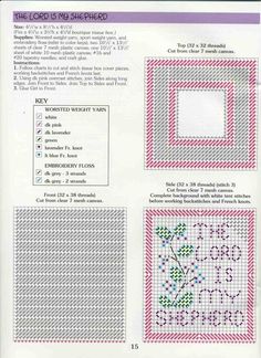 a cross stitch pattern with the words's and numbers in different colors on it