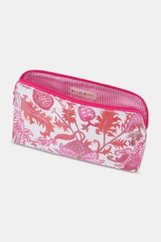 Let's be real: we never met a cute beauty bag we didn't love. Perfect for traveling, our iconic Amanda makeup bag will hold all of your essentials. From brushes to compacts, this petite pouch will keep all of your beauty essentials sorted and easy to locate in a tote bag or suitcase. Materials and Care 100% Cotton Canvas with Protective Poly Coating Water-Resistant Wipe Clean Imported Measurement Information Small: 8" W, 4.75" H, 2.5" D Large: 10.5" W x 6.25" H, 3.25" D Roller Rabbit Pencil Pouch, Roller Rabbit Pencil Case, Glossier Makeup Bag, Skincare Bag, Cute Pencil Pouches, Preppy School Supplies, Cute Mini Backpacks, Orange Makeup, School Bag Essentials