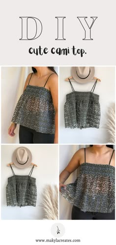 how to make a diy cut cami top