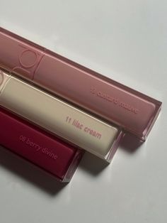 Romand Lip Tint Lilac Cream, Lip Tints, Cute Eye Makeup, Makeup Accesories, Types Of Makeup, Beauty Creations, Makeup To Buy, Makeup Items