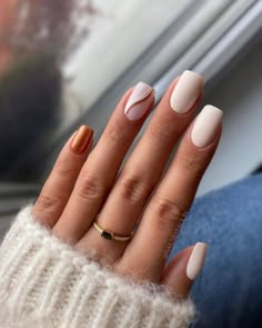 60+ Trendy Cute Short Winter Nails [2024] To Rock The Winter Season Nail Shapes Squoval, Red Nails Acrylic, Wine Red Nails, Nails Acrylic Square, Squoval Nails, October Nails