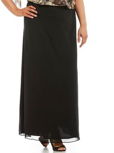 Alex Evenings Plus Chiffon Column A-Line Skirt Alex Evenings, Dillard's, A Line Skirt, A Line Skirts, Clothing Accessories, Maxi Skirt, A Line, Chiffon, Plus Size