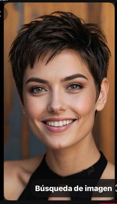 Pixie Haircut No Bangs, Hair Colour For Green Eyes Pale Skin, Chic Short Hair Classy, Pixie Cut Square Face, Pixie Haircut Over 50, Short Thick Hair Styles, Short Punk Hairstyles, Layered Pixie Bob, Funky Pixie Cut