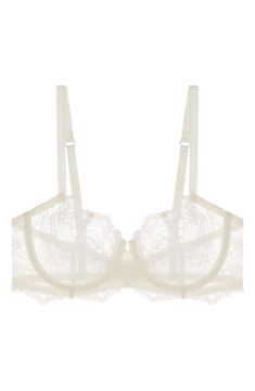 JOURNELLE Anais Low Balconette Lace Underwire Bra | Nordstrom Full Coverage Lace Bra With Lace Closure, Underbust Lace Bra, Underbust Bra With Lace Closure, Lace Underbust Bra With Lace Closure, Full Cup Lace Bra With Lace Closure, Full Cup Lace Nursing Bra With Lace Closure, Fitted Lace Nursing Bra With Delicate Lace, Feminine Full Coverage Lace Bra, Elegant Underbust Bra With Adjustable Straps