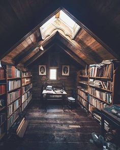 the instagram page on instagram shows an image of a room with bookshelves and