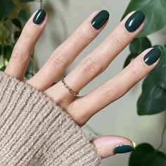 One For You, Two For Me – Olive and June Fall Green Nails, Khaki Nails, Emerald Green Nail Polish, Olive Nails, Emerald Nails, Fall Green, Dark Emerald Green, Olive And June, Green Nail Polish