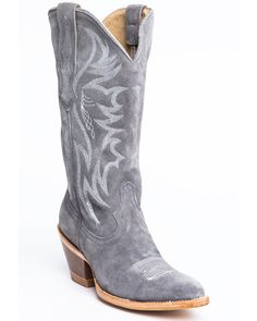 Idyllwind Women's Trouble Western Boots - Snip Toe | Boot Barn Suede Western Boots, Boots Country, Embroidery Cushion, Boot Barn, Fashionable Snow Boots, Boots Square Toe, Cowboy Boots Women, Grey Suede, Cow Boy