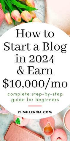 the text how to start a blog in 2021 and earn $ 10, 000 / mo