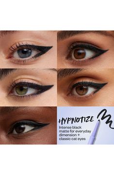 What it is: A clean, waterproof retractable gel eyeliner powered by hyaluronic acid for the smoothest glide and easiest application in eye-intensifying colors.What it does: Unique creamy, waterproof gel has quick playtime and blendability before it locks into place. Everyday basics-but-better shades across matte and satin finishes are designed to amplify your eye color for soul-piercing eyes that pop. Retractable pencil with built-in sharpener and smudger for any look. How to use: Wear it how yo Hydrating Skin Care, Piercing Eyes, Routine Tips, Beauty Routine Tips, Matte Makeup, Colored Eyeliner, Latest Makeup, Everyday Basics, Beat Face