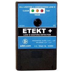 an electronic device with the words e tekt plus on it's front and side