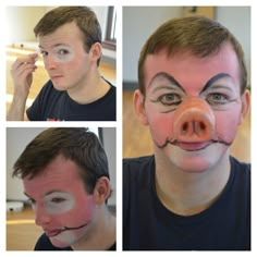 Shrek Dragon Makeup, Shrek Pics, Pig Makeup, Bad Costumes, Dragon Makeup