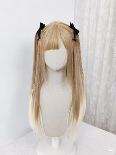 Golden Sky, Hair Doctor, Kawaii Wigs, Anime Wigs, Kpop Hair, Cosplay Hair, Kawaii Hairstyles, Pretty Hair Color