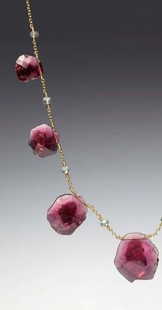 Pink tourmaline slice necklace, accented with 3.5 x 4 mm aquamarine beads. One of a kind made in 18k gold. 44.40 carats pink tourmaline. Length of necklaces 23 inches Tourmaline Briolette Jewelry With Natural Stones, Briolette Tourmaline Jewelry With Natural Stones, Fine Jewelry With Natural Tourmaline Stones, Elegant Single Strand Tourmaline Jewelry, Tourmaline Briolette Gemstone Jewelry, Elegant Tourmaline Necklace With Natural Stones, Elegant Tourmaline Necklaces With Natural Stones, Jewelry 2024, Agate Slice Necklace