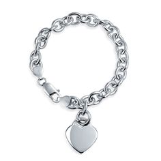 PRICES MAY VARY. A classically feminine design she will love and want to wear everyday. This darling sterling silver identification bracelet is accented by a delicately sweet, dangling heart tag charm with a lustrous link chain. Secure Lobster Claw Clasp. Measure: 0.82" x 0.7" With 7.5 Inch Chain, Secure Lobster Claw Closure. Weight: Approx 15 Grams Material: .925 Sterling Silver, HYPOALLERGENIC - Lead free Nickle-free. Each piece is stamped .925 guarantees the quality and craftmanship. PERSONAL Church Lady Hats, Bracelets Cute, Heart Tag, Charm Chain, Valentines Jewelry, All I Want For Christmas, Real Friends, Cute Bracelets, Sterling Silver Heart