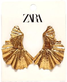 Chic Zara Earrings For Party, Chic Party Earrings By Zara, Zara Gold Party Earrings, Zara Gold Earrings For Party, Ursula Jewelry, Juicy Jewelry, Zara Earrings, Artificial Jewelry, Paparazzi Accessories