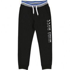 HUGO BOSS - BLACK SWEAT PANTS (4-16) | Zero 20 Kids Black Sweatpants, Sweat Pants