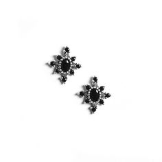 🤩 Sparkling Star Stud Earrings - The prettiest star stud earrings in high quality 925 sterling silver with black zirconia and sterling silver push backs. Perfect to add some cute, sparkly Glam Goth vibes to your look.  Style your ears! These unique star stud earrings are perfect to mix and match with other stud earrings, hoop earrings or more sterling silver jewelry from our shop. They look amazing in your lobe, cartilage or helix piercing.  Come to you in gorgeous packaging, perfect as a gift Elegant Star-shaped Earrings With Sparkling Stones, Black Star-shaped Earrings For Pierced Ears, Black Star-shaped Earrings For Party, Gift Black Diamond Drop Earrings, Black Diamond Drop Earrings Gift, Earrings Zirconia, 14k Gold Plated Jewelry, Earrings Gothic, Clean Sterling Silver