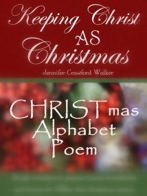 two christmas cards with the words keeping christ as christmas written in white on red and green