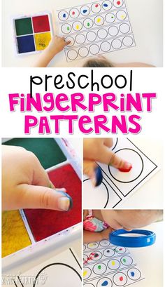 this is an image of preschool fingerprint patterns