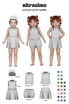 Sims 4 Infant Cc Clothing, Toddler Cc Sims 4, Sims 4 Toddler Clothes, Classic Kids Clothes, Sims 4 Piercings, Play Sims 4, Sims 4 Children, Sims 4 Dresses