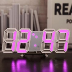 Bring aesthetic style to your bedroom with our unique Led Light Digital Clock. Perfect for keeping at your desk, wall or as a table decoration. Beautiful light will instantly add ambiance to your room in the evening. A must have for any aesthetic style lover! Specification: Material: Acrylic + ABSBattery: CR2032 (used to store time when the power is cut off (not included), the clock is powered by the USB cable)Size: 24 x 9 x 4cm Power supply: DC 5V 0.75W Jam Alarm, Decoration Stand, Wall Clock Hanging, Big Wall Clocks, Bathroom Clock, Bedroom Clocks, Table Calendar, Wall Clock Digital, Led Wall Clock