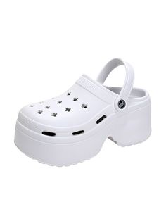 SkuCY-!149819Material EVA FeatureHollow OccasionCasual , Urban , Home Wear SeasonsSpring , Summer , Autumn TypeSandals , Platform Shoes , Slippers , Crocs Heels HeightHigh (5cm-8cm) ColorWHITE,BLACK,KHAKISize35-36,39-40,37-38 Please consult the size chart we provide for this item's measurements to help you decide which size to buy.Please note: There may be 1-3cm differ due to manual measurement.CMINCHFoot Length35-362339-402437-3825 Crocs Heels, Sandals Crocs, Crocs Slippers, Slippers Platform, Platform Shoes Sandals, Crocs Sandals, Black Platform Shoes, Reindeer Headband, Sandals Platform