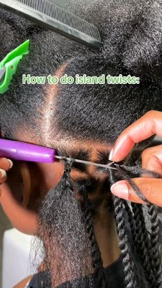 Hair Braid Patterns, Parting Hair, Braiding Your Own Hair, Short Box Braids Hairstyles, Big Box Braids Hairstyles, Quick Natural Hair Styles, Braided Cornrow Hairstyles, Cute Box Braids Hairstyles