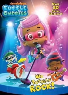 we totally rock poster with cartoon characters on stage