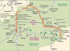 a map of the white mountain national park