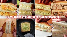 the 8 yummy bread sandwich recipe is ready to be eaten