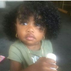 Brownskin Baby, Girl With Curly Hair, Natural Protective Styles, Chocolate Babies, Cute Black Babies