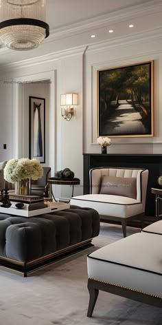 Transitional Interior Design Style, Transitional Interior Design, Inspire Me Home Decor, Living Room Design Decor, Elegant Living Room, New Living Room, Formal Living Rooms, Living Room Inspiration, Luxury Living Room