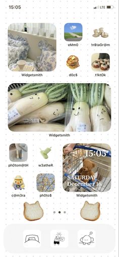 an info sheet with pictures of bread and other items