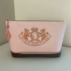 Brand New With Tags Travel Cosmetic Bag Additional Bottom Compartment Includes 1 Travel Toiletry Bottle Approximate Measurements: 14” Across The Top 12” Across The Bottom 9” Height 6” Wide On The Bottom Pink Clutch Shoulder Bag With Dust Bag, Chic Pink Pouch For Daily Use, Chic Pink Shoulder Bag With Zipper Pouch, Chic Pink Cosmetic Bag With Removable Pouch, Designer Pink Pouch For Everyday Use, Trendy Pink Clutch Cosmetic Bag, Elegant Pink Pouch Cosmetic Bag, Luxury Pink Pouch For Everyday Use, Designer Pink Travel Pouch