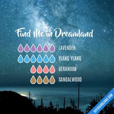 Find Me in Dreamland Diffuser Blend Doterra Essential Oils Recipes, Essential Oil Remedy, Essential Oils For Sleep