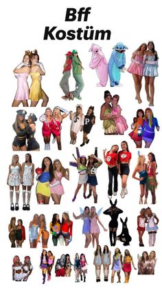 the poster shows many different women in costumes