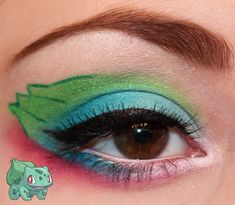 Luhivy's favorite things: Pokemon Series : Bulbasaur Inspired Makeup Look (+... Pokemon Hairstyles, Makeup Look Step By Step, Superhero Makeup, Makeup Cartoon, Pokemon Series, Pokemon Costumes, Pokemon Halloween