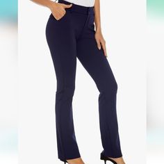 Nwt 32inch Inseam Navy Stretch Dress Pants, Dress Pants, Pant Jumpsuit, Pants For Women, Navy, Pants, Women Shopping, Blue, Color