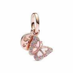 Pandora Butterfly, Butterfly Quote, Pandora Rose Gold, Rose Gold Butterfly, Pandora Pink, Butterfly Quotes, Charms Pandora, Bracelet Pandora, Gold Butterfly