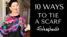 10 Ways To Tie A Scarf How To Tie Long Scarf, Big Scarf How To Wear A, Scarf Folding Ideas, How To Wear A Silk Scarf, Silk Scarf Tying Tutorials, Skirt Hacks, Tying Scarves, Scarf Tying Tutorial, Ways To Tie A Scarf